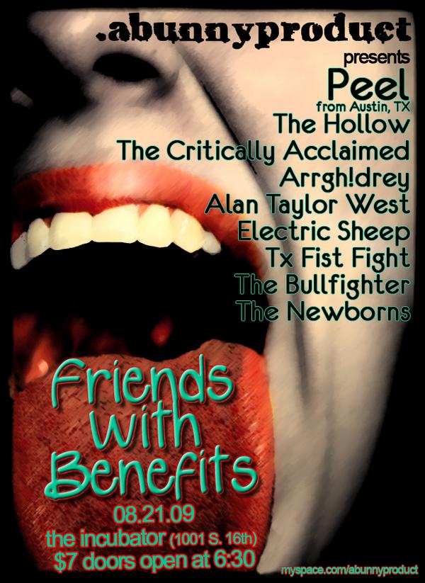 The Hollow The Critically Acclaimed Arrgh!drey Alan Taylor West Electric Sheep Tx Fist Fight The Bullfighter The Newborns Friends with Benefits benefit